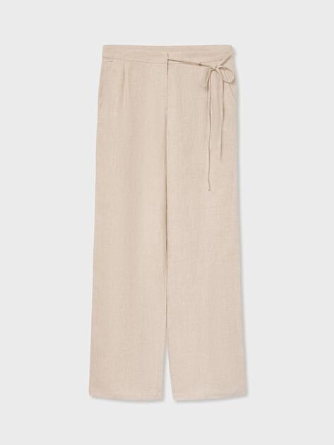 MAISON DAVID Wide-leg trousers (linen)