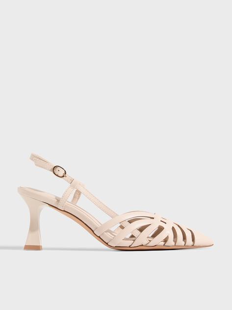 TENDANCE Slingback Shoes SST-260 (Genuine Leather)