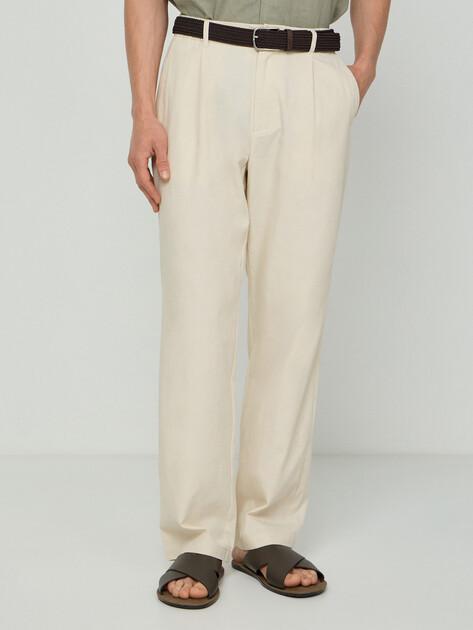 MAISON DAVID Wide-leg trousers (lyocell/cotton)