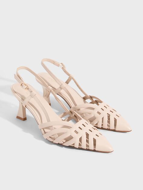 TENDANCE Slingback Shoes SST-260 (Genuine Leather)