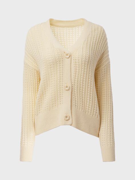 MAISON DAVID Cardigan (natural wool)