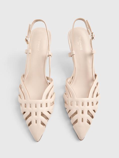 TENDANCE Slingback Shoes SST-260 (Genuine Leather)