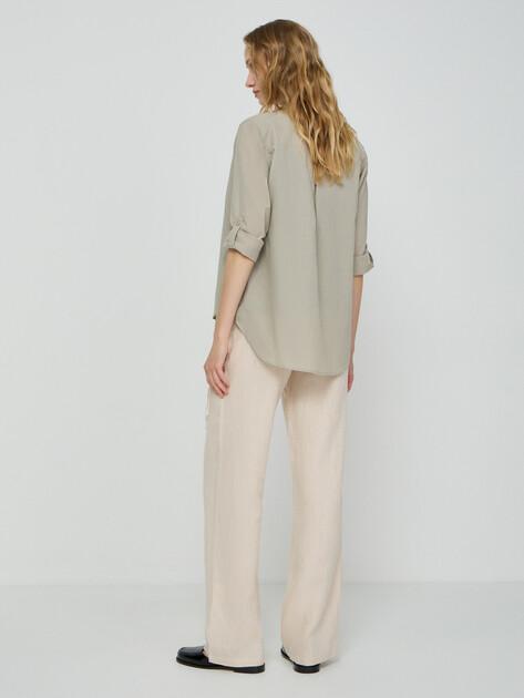 MAISON DAVID Wide-leg trousers (linen)