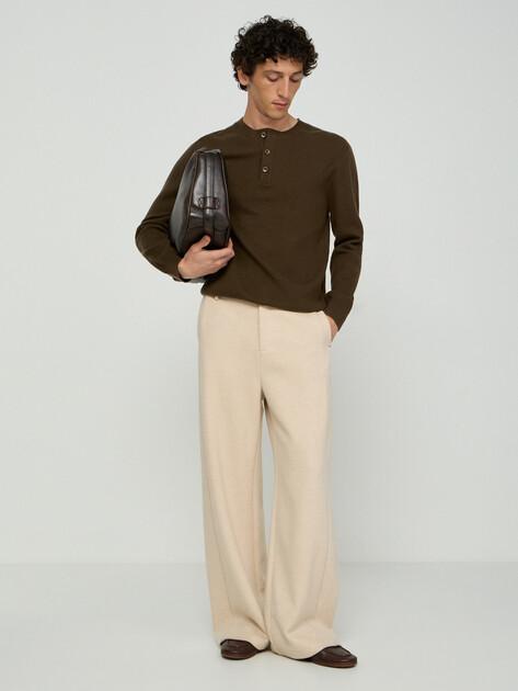 MAISON DAVID Trousers (polyester/viscose)