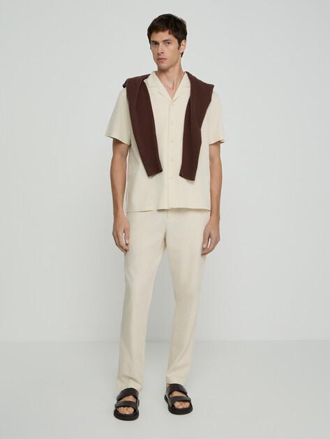 MAISON DAVID Trousers (lyocell/cotton)