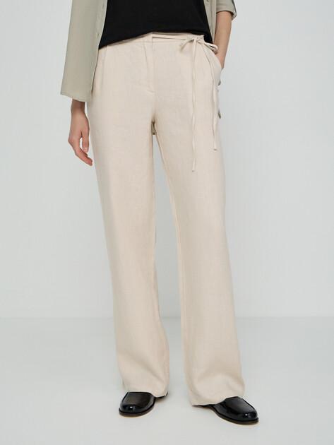 MAISON DAVID Wide-leg trousers (linen)