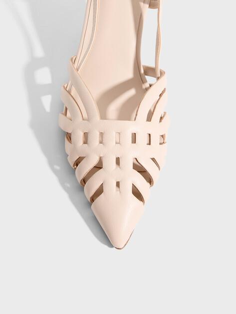 TENDANCE Slingback Shoes SST-260 (Genuine Leather)