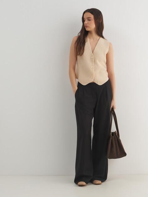 MAISON DAVID Vest (natural wool)