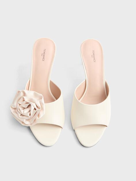TENDANCE Mules (genuine leather/textile)