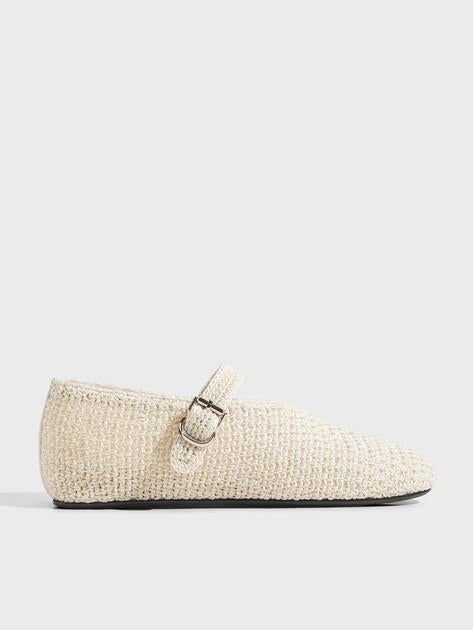TENDANCE Mary Jane ballet flats (textile/genuine leather)
