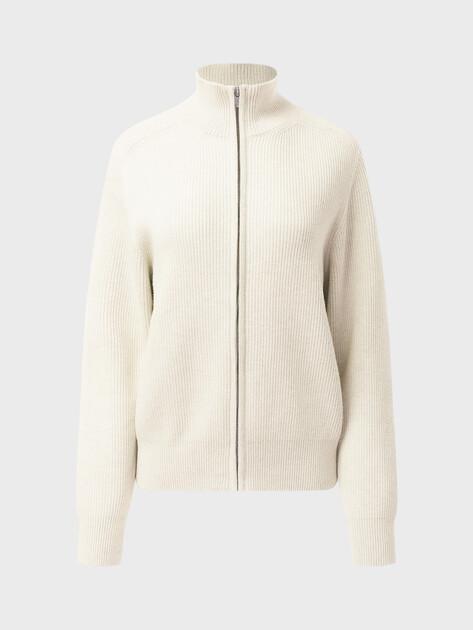 MAISON DAVID Cardigan (natural wool/cotton)