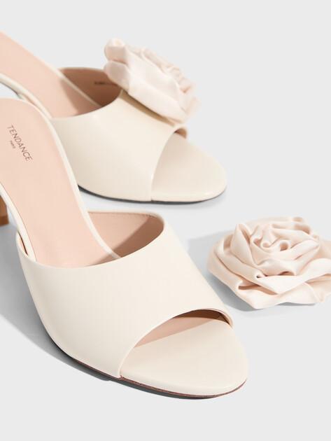TENDANCE Mules (genuine leather/textile)