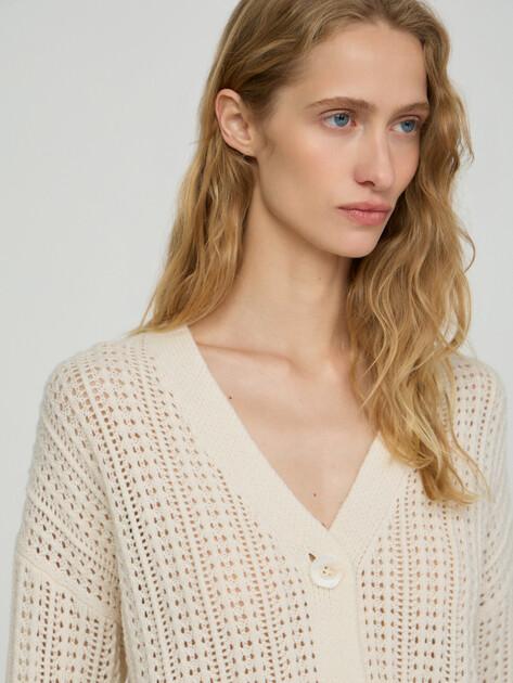 MAISON DAVID Cardigan (natural wool)
