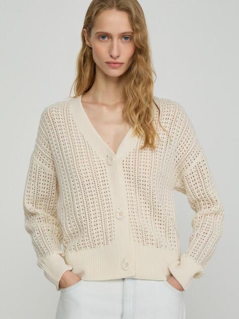 MAISON DAVID Cardigan (natural wool)