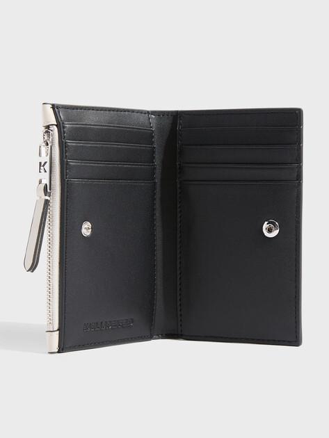 KARL LAGERFELD k/signature slim bifold wallet (genuine leather/textile)