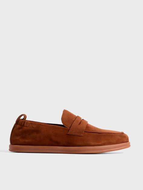 MAISON DAVID Loafers (natural suede/natural rubber sole)