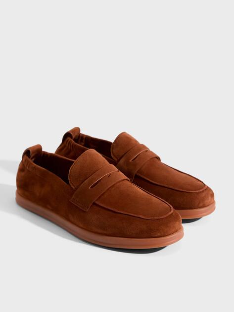 MAISON DAVID Loafers (natural suede/natural rubber sole)
