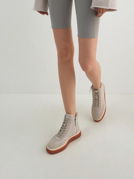 MAISON DAVID High-top sneakers (genuine leather/natural rubber sole)