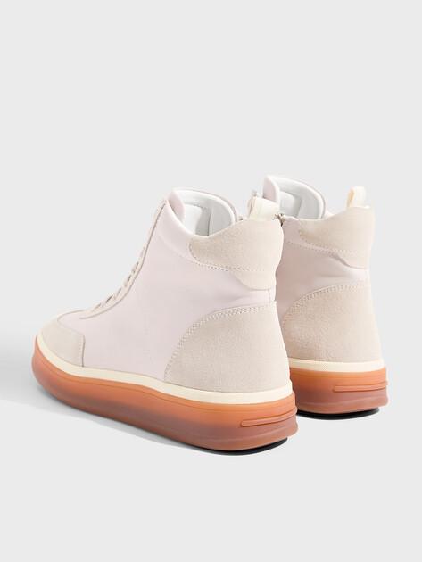 MAISON DAVID High-top sneakers (genuine leather/natural rubber sole)