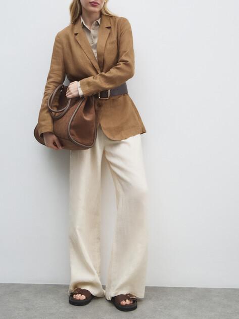 MAISON DAVID Wide-leg trousers (linen)