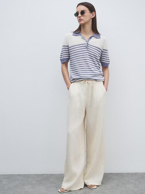 MAISON DAVID Palazzo pants (linen)