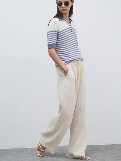 MAISON DAVID Palazzo pants (linen)