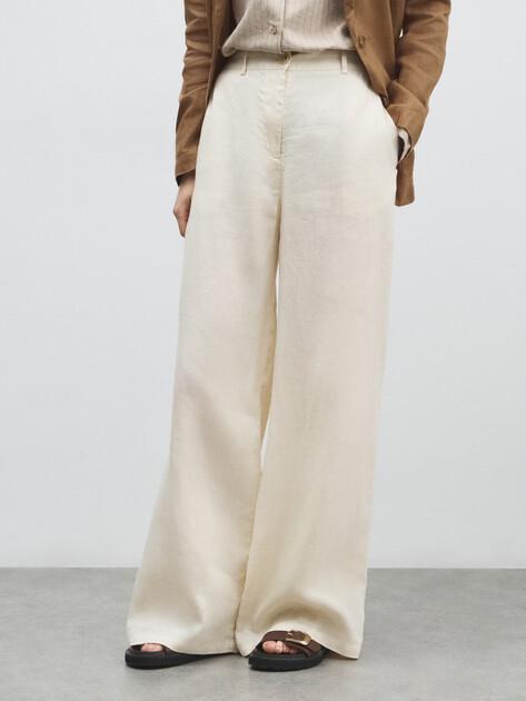 MAISON DAVID Wide-leg trousers (linen)