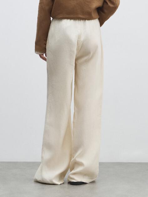 MAISON DAVID Wide-leg trousers (linen)