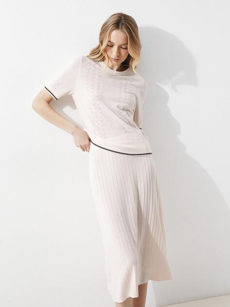 MAISON DAVID With a skirt (natural wool)