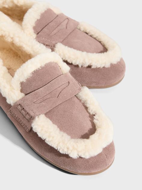 TENDANCE Loafers (natural suede/natural fur)