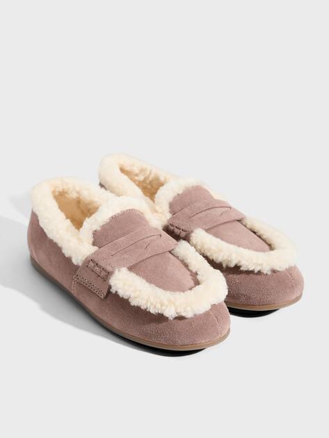 TENDANCE Loafers (natural suede/natural fur)