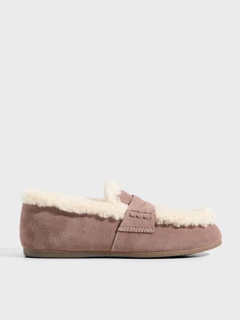 TENDANCE Loafers (natural suede/natural fur)