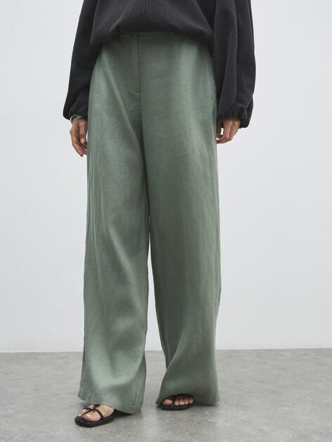 MAISON DAVID Wide-leg trousers (linen)