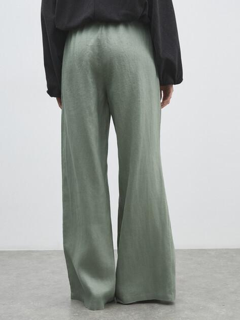 MAISON DAVID Wide-leg trousers (linen)