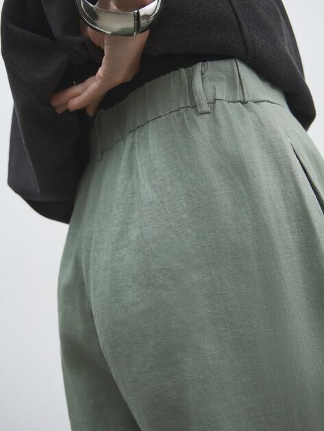 MAISON DAVID Wide-leg trousers (linen)