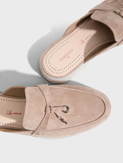 TENDANCE Mules (natural suede)