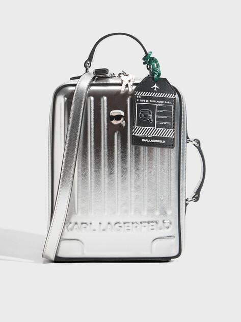 KARL LAGERFELD Ikon Suitcase Crossbody Bag (faux leather)