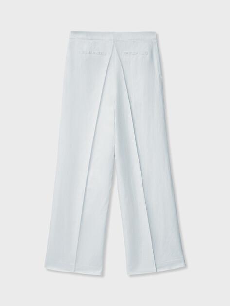MAISON DAVID Wide-leg trousers (linen/silk)