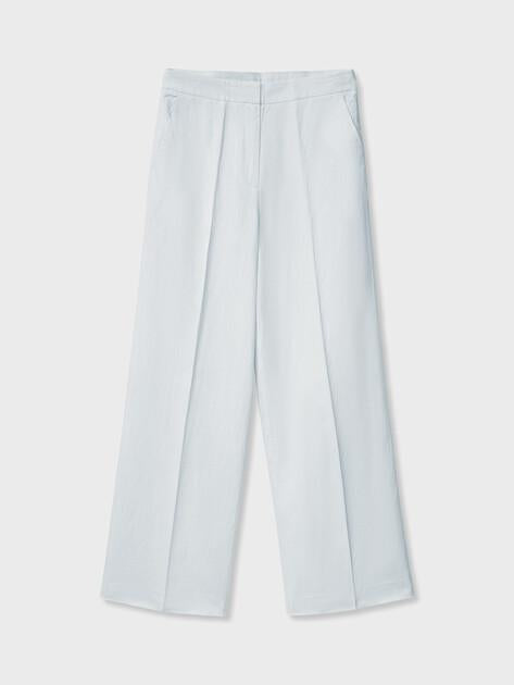 MAISON DAVID Wide-leg trousers (linen/silk)