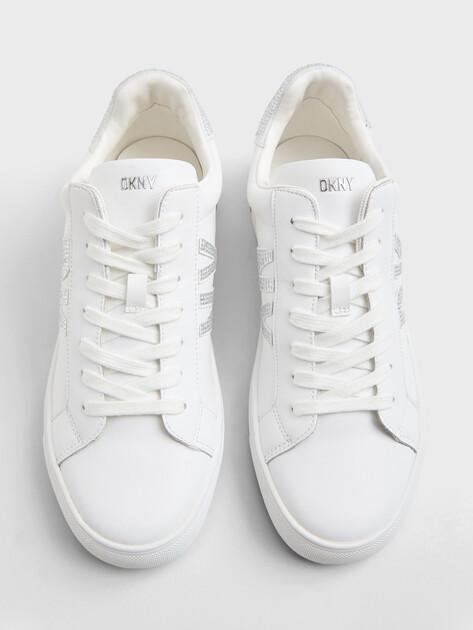 DKNY Sneakers ABENI RHINESTONE LOGO (genuine leather/textile)