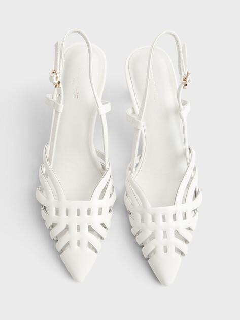 TENDANCE Slingback Shoes SST-260 (Genuine Leather)