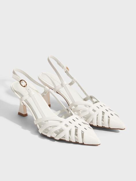 TENDANCE Slingback Shoes SST-260 (Genuine Leather)