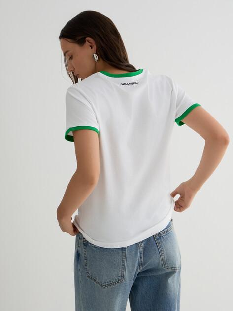 KARL LAGERFELD Ikon Signature Choupette Tee (Cotton)