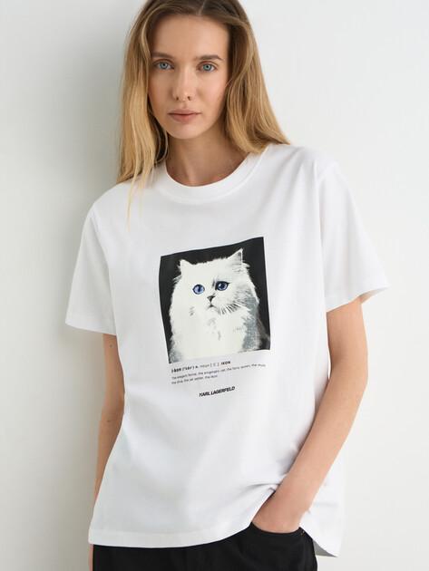 KARL LAGERFELD Portrait T-shirt (cotton)