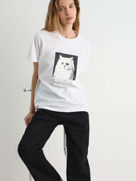 KARL LAGERFELD Portrait T-shirt (cotton)
