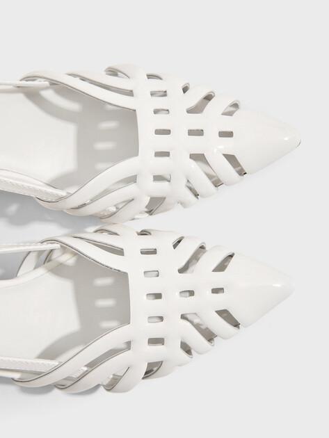 TENDANCE Slingback Shoes SST-260 (Genuine Leather)