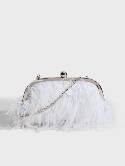 TENDANCE Clutch (textile/feathers)